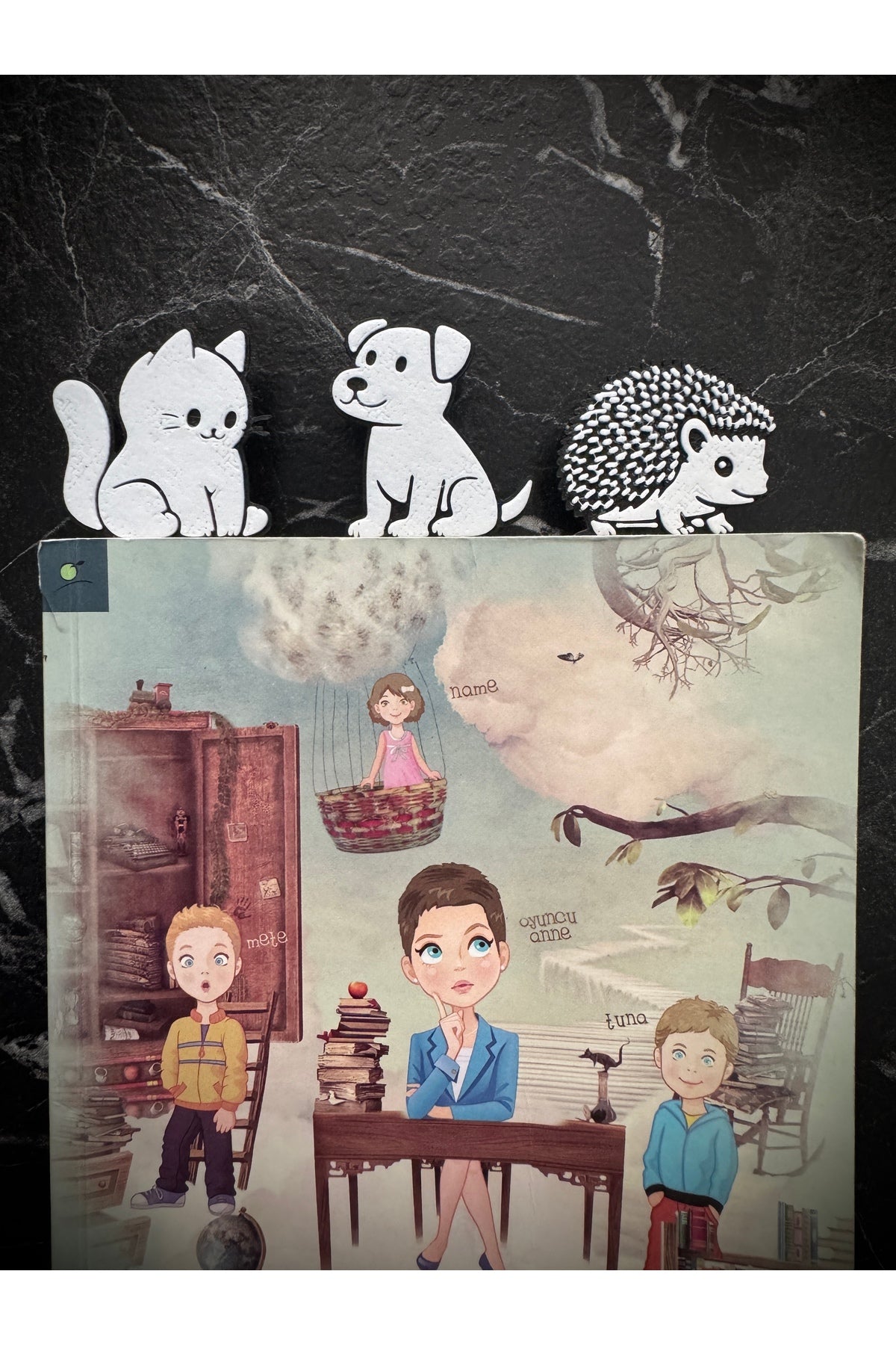 Sevimli Oturan Kedi Şeklinde Kitap Ayracı - Tatlı Kedi Kitap Ayracı
