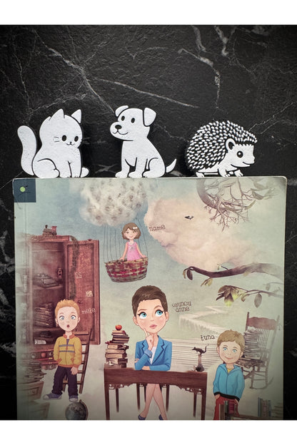 Sevimli Oturan Kedi Şeklinde Kitap Ayracı - Tatlı Kedi Kitap Ayracı